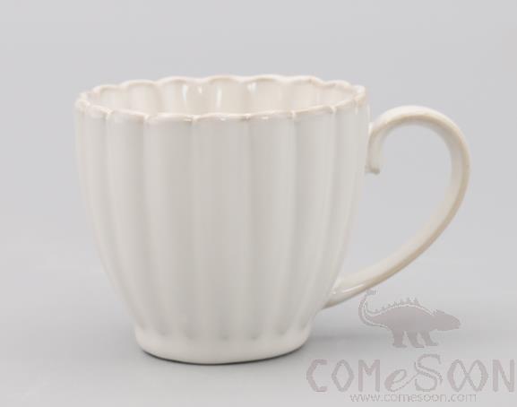 Chrysanthemum Mug, White, 4.75", 225ML