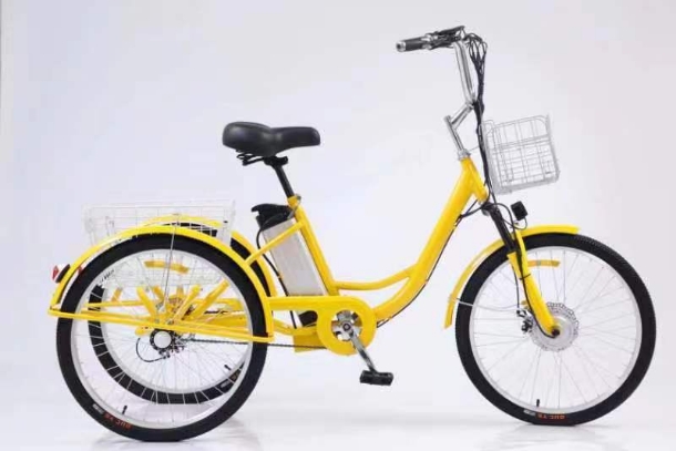 Electric Tricycle, 24", 36v 12a, 350w, Yellow
