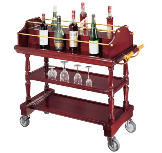 Wine Trolley, Material: Wood, Size: 94*46*107.5cm