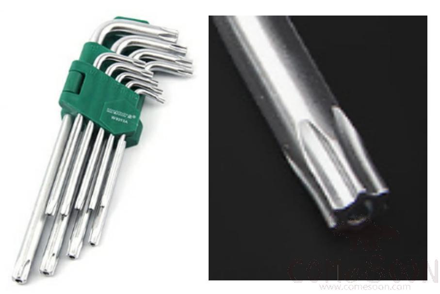 Torx Hex Key Set 9pcs, Cr-v Chrome Vanadium Steel