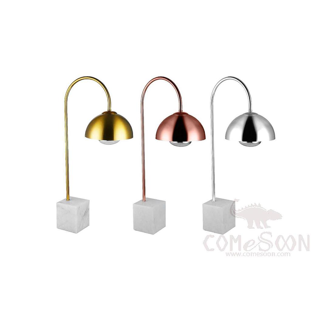 Small Square Steel Color Marble Tabletop Heat Lamp, 270*645mm, 250w