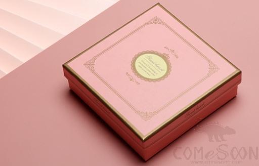 Chocolate Box, Cardboard+ Plastic, Pink, L12.5*W12.5*H4cm