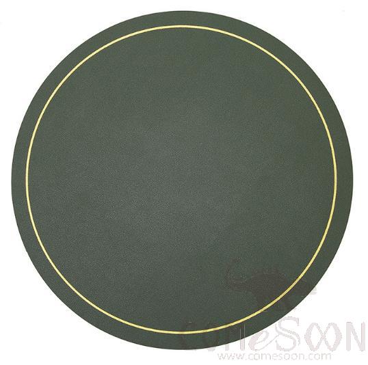 Two-Color Round Table Runner, Pu, L33*W33cm