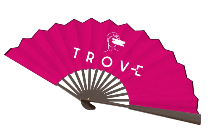 Hand Paper Fan Customized 10" Cloth,