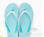 Flip-Flops, PE Bottom+ Polyester Surface