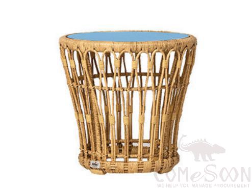 Rattan Coffee Table-Φ50cm, Φ50*55cm