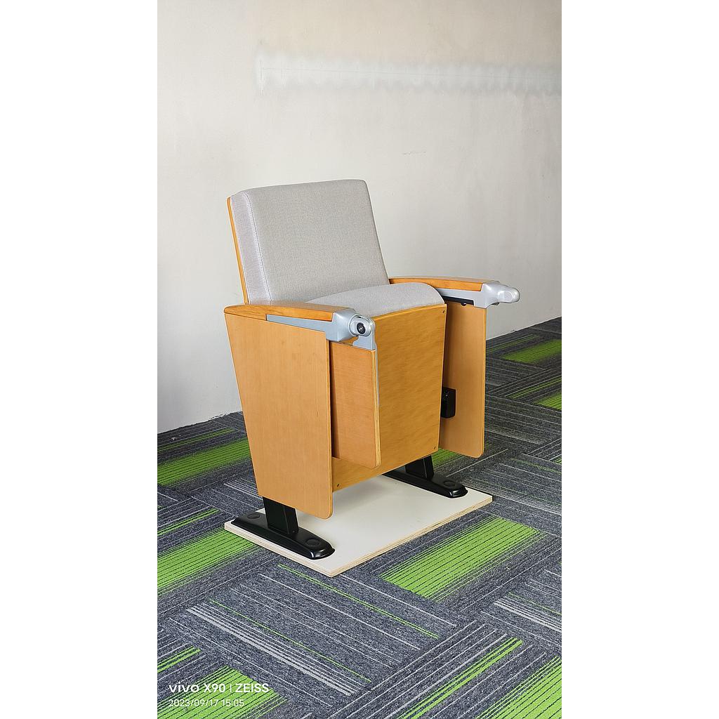 Auditorium Chair with Writing Board, W62*D68*H90-Ah64-Sh45 cm