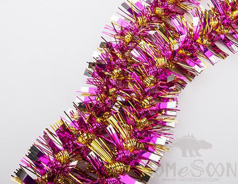 Purple Tinsel Ribbon 2m
