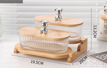 Glass Snack Plate