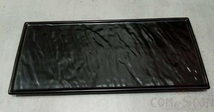 Black Rectangular Plate 14"