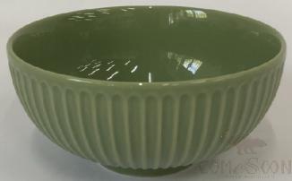 Embossed Glossy Series 4.5" Outer Relief Line Round Bowl