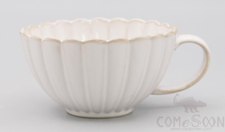 Chrysanthemum Breakfast Cup, White, 6.5", 470ML