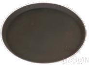 Brown Anti-Skid Round Serving Tray, Φ28cm