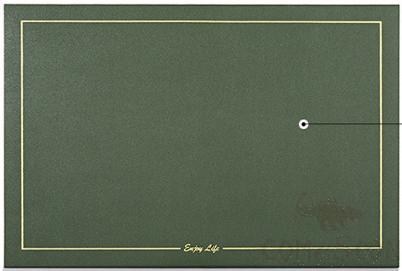 Two-Color Monogrammed One Side Screen Printed Table Runner, Pu, L43*W30cm