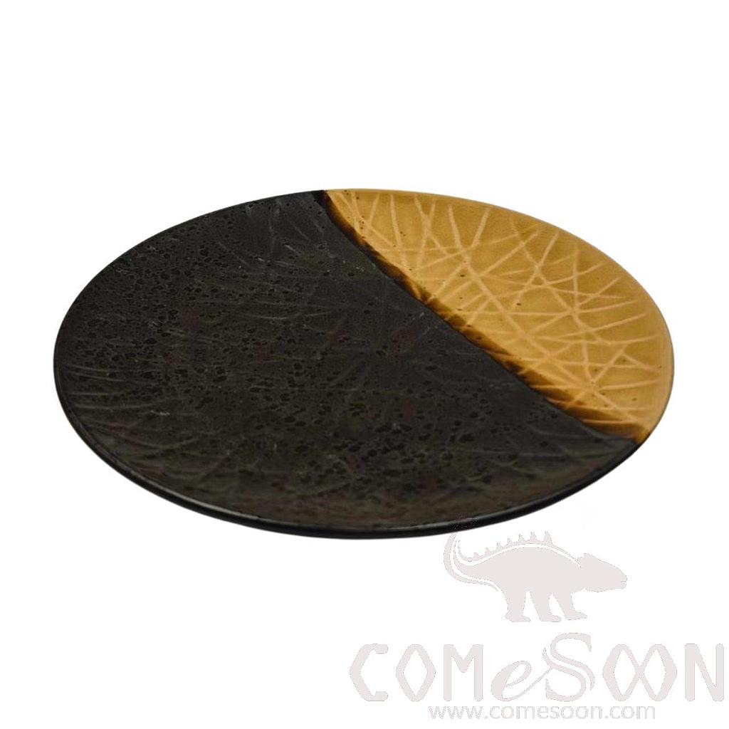Thick Soil Series 10" Grid Round Plate product image
