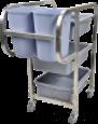 Demountable Thickened Square Tube 5-Drawer Collection Trolley Cart, 201 Ss, 820x435x930mm