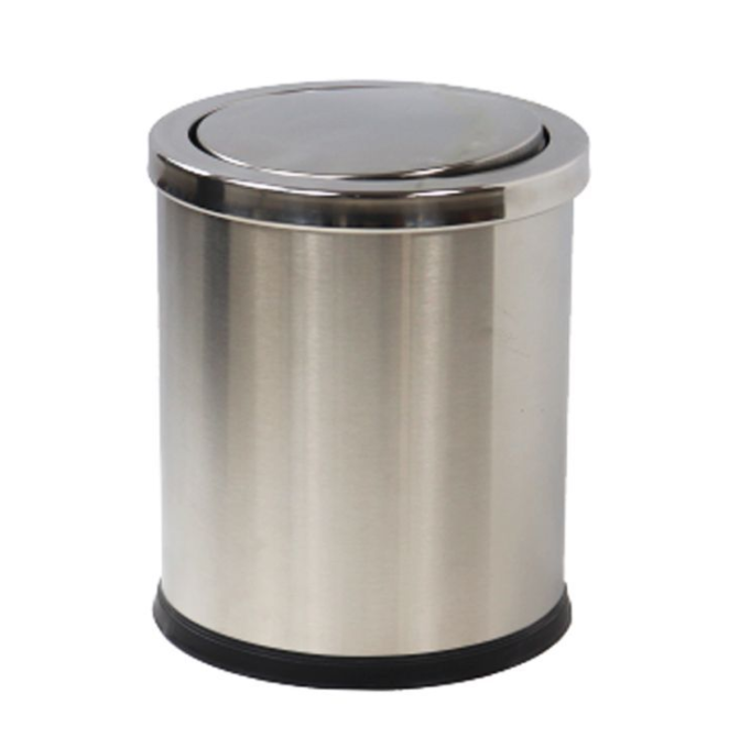 Swing Bin, 201 Stainless Steel, 10L, Dustbins