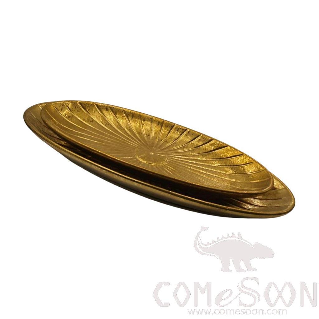 Gold-Plating 12" Pumpkin-Shaped Long Plate product image