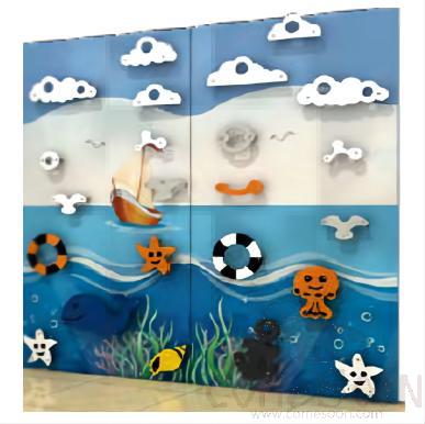 Marine Climbing Wall Only for Indoor Usages, 244*244cm, Multi-Layer Board