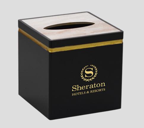 A18-Tissue Box-Square, Acrylic, 130*130*130mm