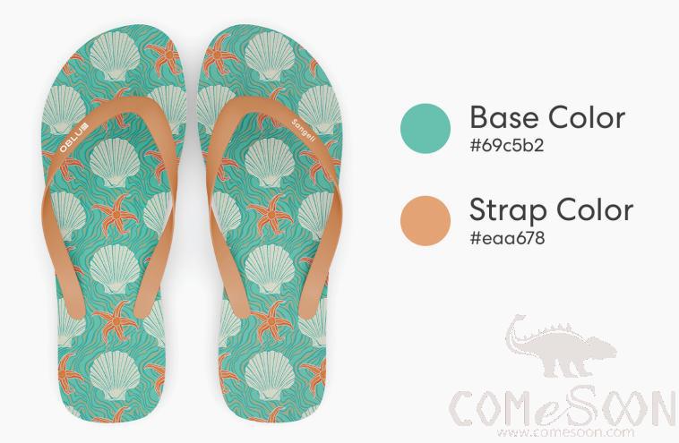 Oss Male Flip-Flops, PE Bottom+ PVC Surface, Size 44