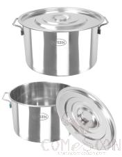 Stainless Steel Short Soup Bucket, 304 Ss, Ø550xh350mm, Thickness 1.0mm
