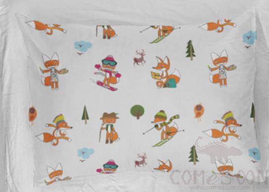 Kids Bed Pillow Cover with Own Motif, Ba, 45*65cm