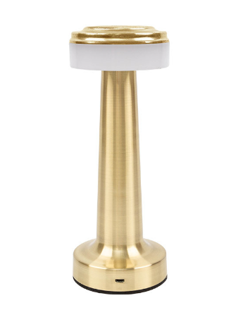 Metal Desk Lamp - White or Warm White/ 100204, D90*210mm, Gold