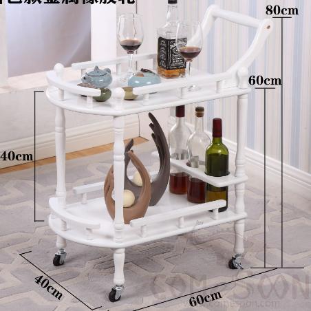 Wine Cart, Solid Wood, 60*40*80cm