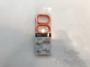 Shower Curtain Buttons-Orange Red