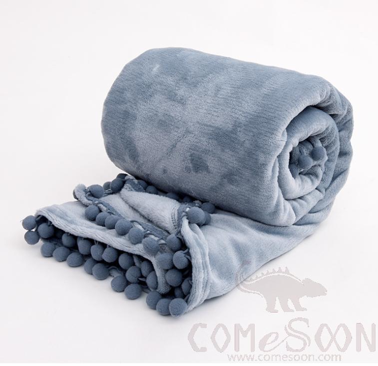 Blanket, Blue, Flannel, Polyester 92%+ Spandex 8%, 230*230cm