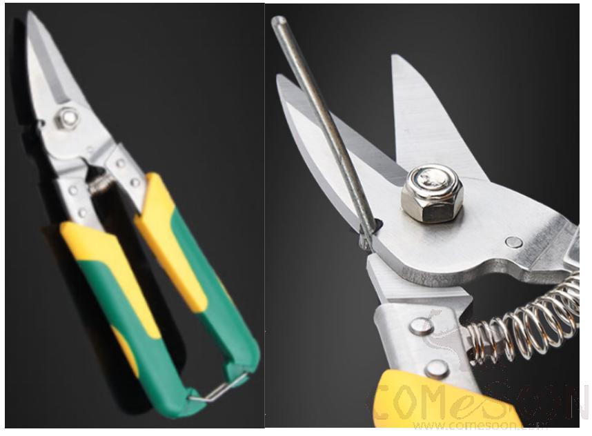 Cut Wire Keel Scissors 9 (Straight Mouth), 3cr13 Stainless Steel+ Rubberized Handle
