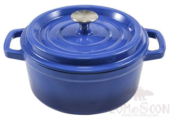 Casserole Enamel Pot 24cm Blue