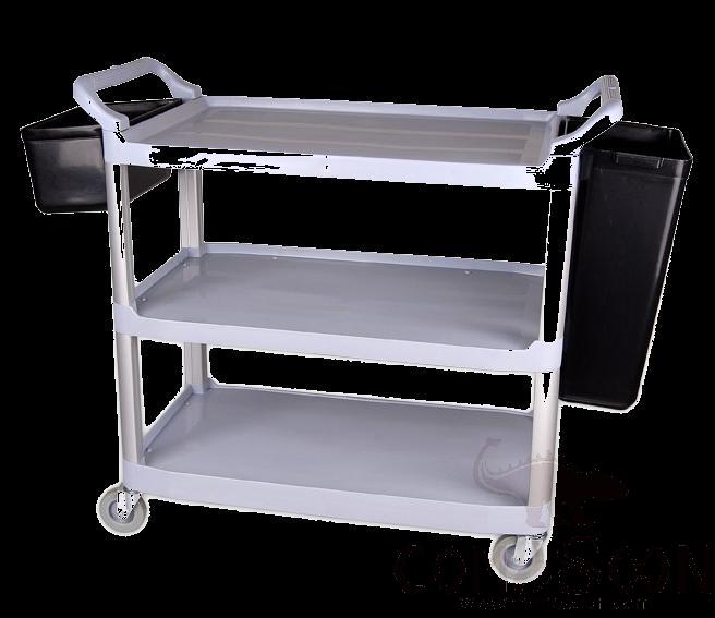 Large Round Tube Three Layer Dining Car with Bucket
L127*W50*H99cm