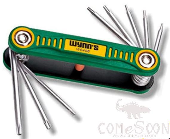 Folding Torx Hex Key Set 8pcs, Chrome Vanadium Steel