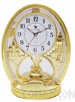 Large - Classic Gold - Desktop Clock, PVC, L21*W14*H28cm