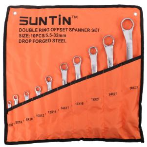 Double Offset Ring Spanner Set 10pcs