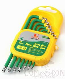 Torx Hex Key Set 7pcs, Cr-v Chrome Vanadium Steel