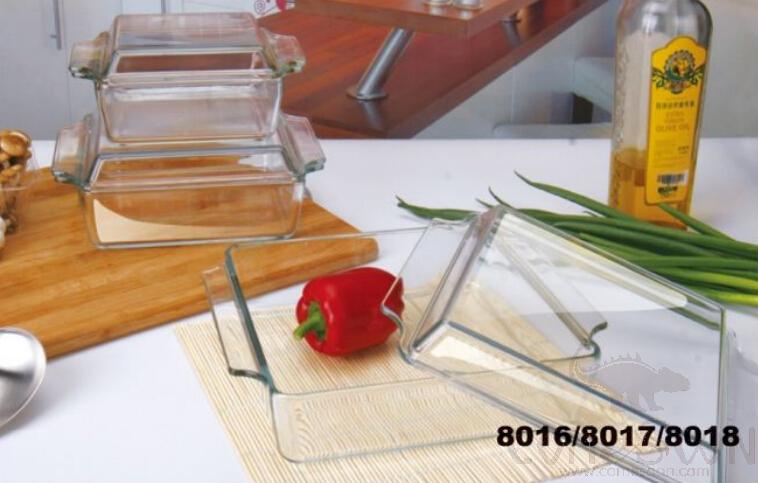 1.5L Square Tempered Glass Pot