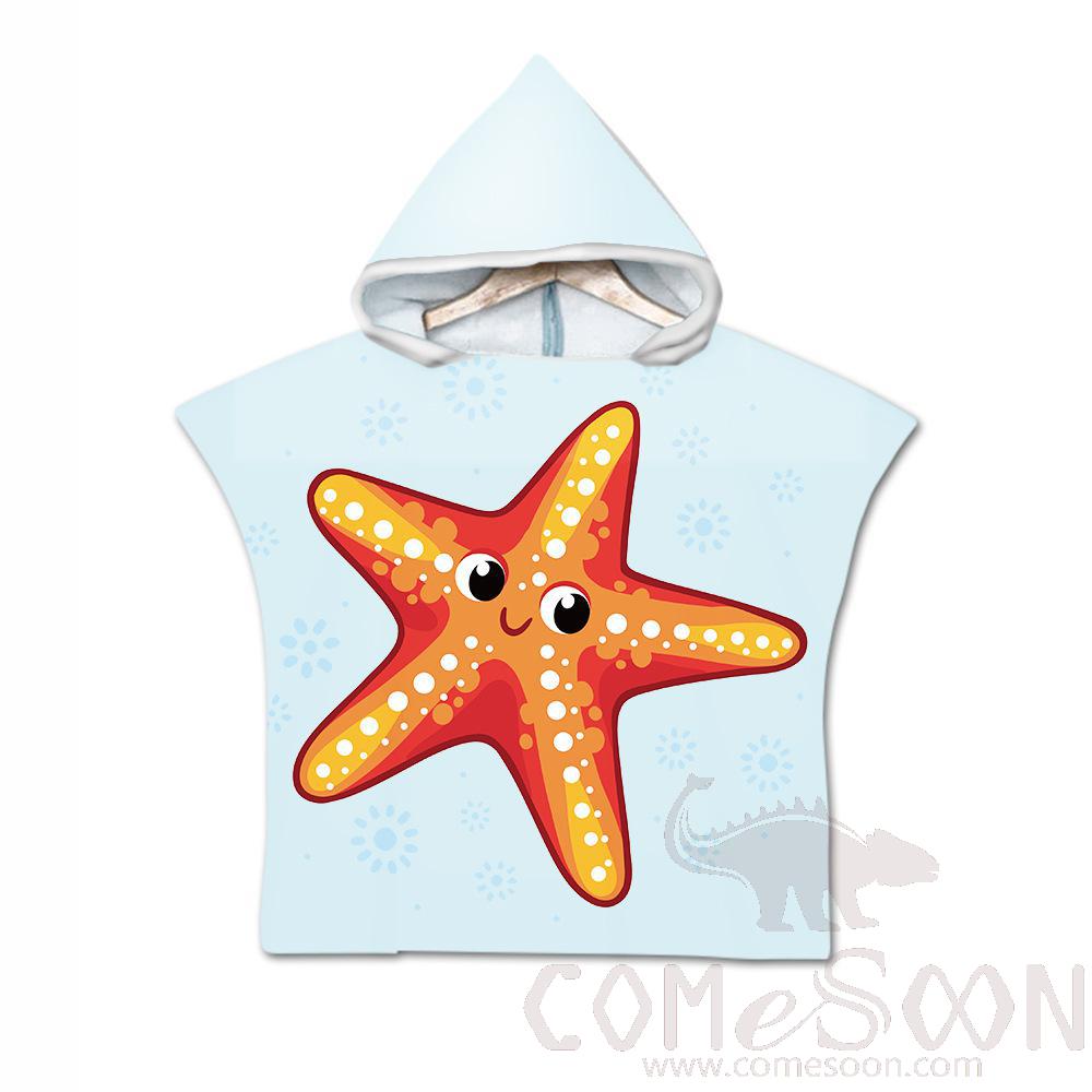 Kid's Cape Beach Towel, Microfiber, 60*80cm