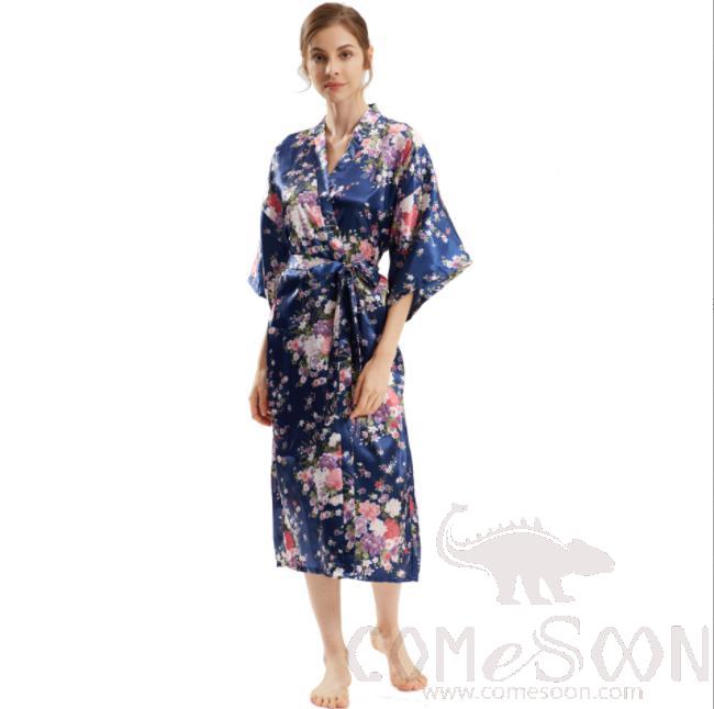 Yukata Bathrobe-Navy Blue(Normal)