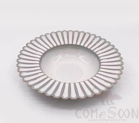 24cm Straw Hat Shaped Chrysanthemum Soup Plate, Ø24*H5 cm