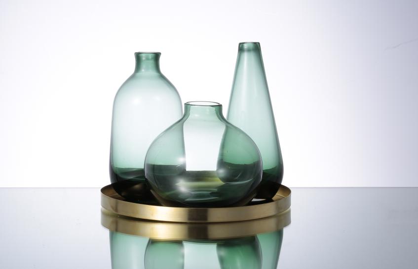 Glass Decorations/glass Vase D20h17cm