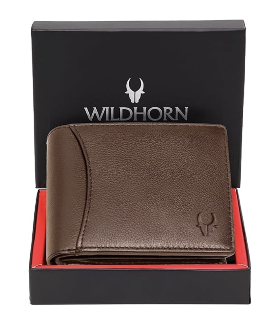 WildHorn India Brown Leather Men's Wallet
