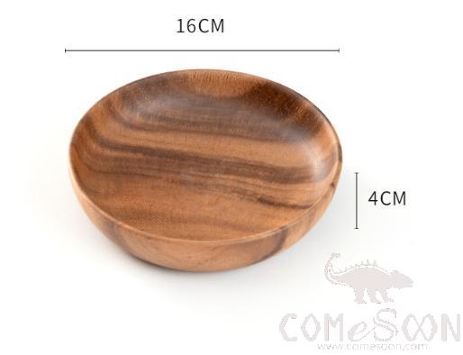 Wooden Plate Φ16*H4cm