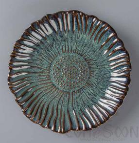Mist Green 9" Flower Plate