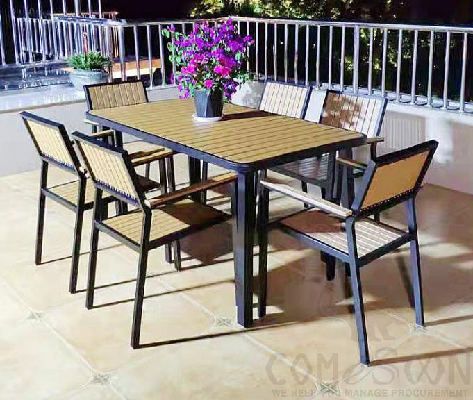 Outdoor Plastic Wood Table and Chair product image