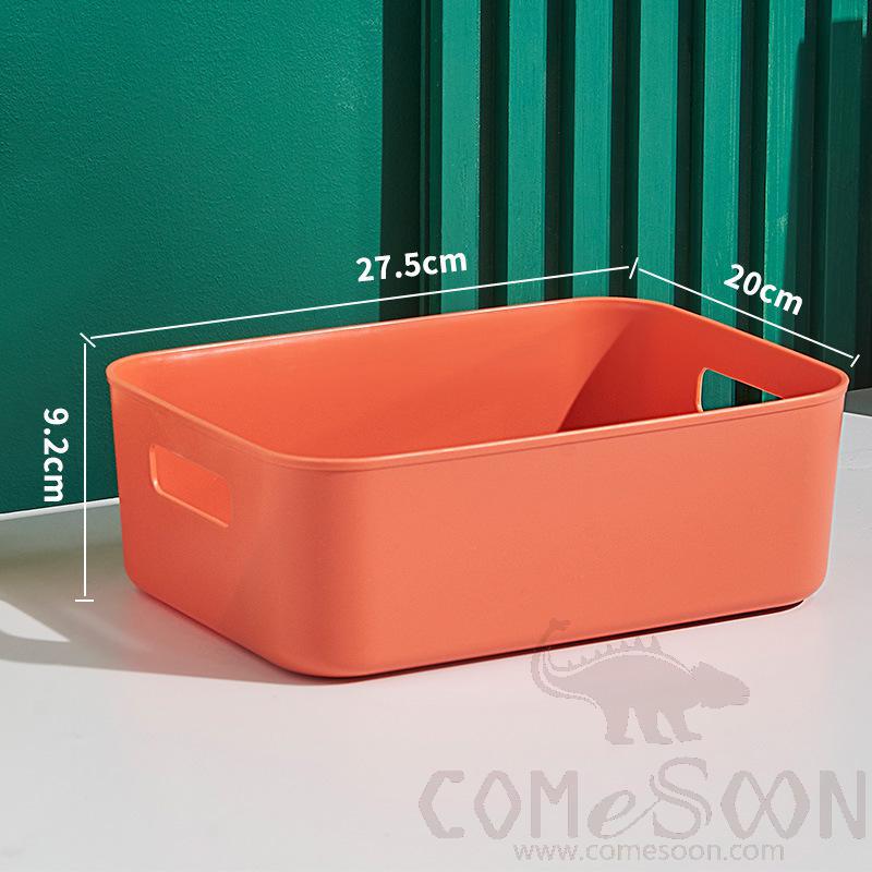 Orange Storage Box Without Cover-20*27.5*9.2 cm, PP