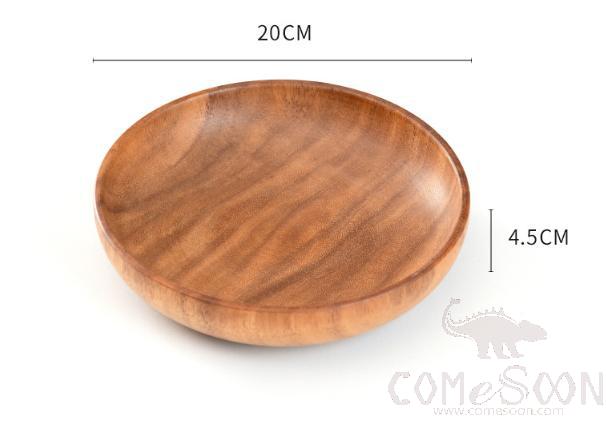 Wooden Plate Φ20*H4.5cm