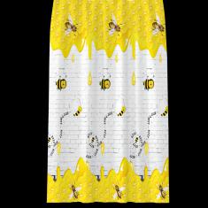 Printed Shower Curtain-Bee, Peva, 180* 180 cm